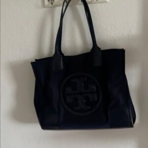 Tory Burch Black and Gold Interior Tote